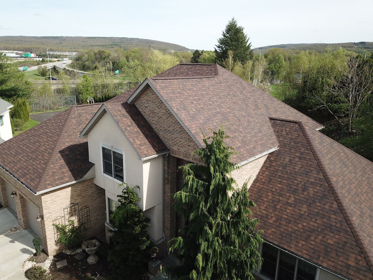 Completed roof replacement in Dunmore PA by Zenobi Roofing Inc.