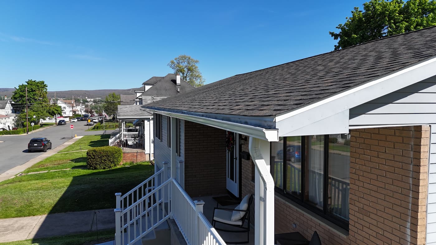 Gutter installation in Taylor PA by Zenobi Roofing Inc.