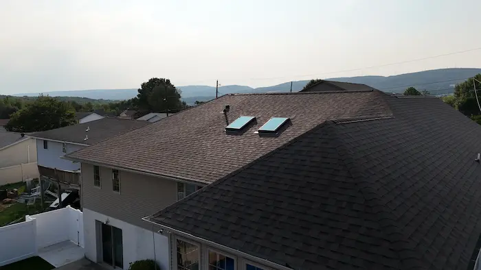 Completed roof replacement in Olyphant PA