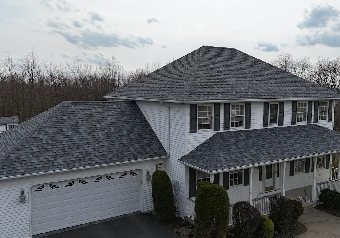 Residential roof replacement in Scranton PA completed by Zenobi Roofing Inc.